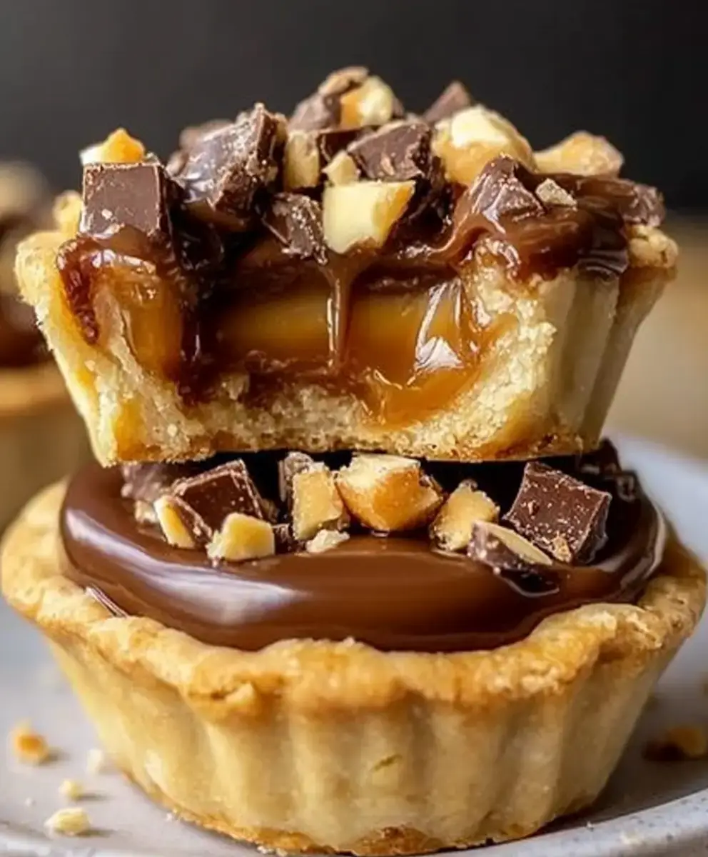 Butterfinger Caramel Crunch Mini Pies