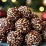 Christmas Chocolate Rice Krispie Balls