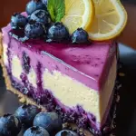 Classic Lemon Blueberry Cheesecake