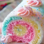 Japanese Cotton Candy Swiss Cake Roll