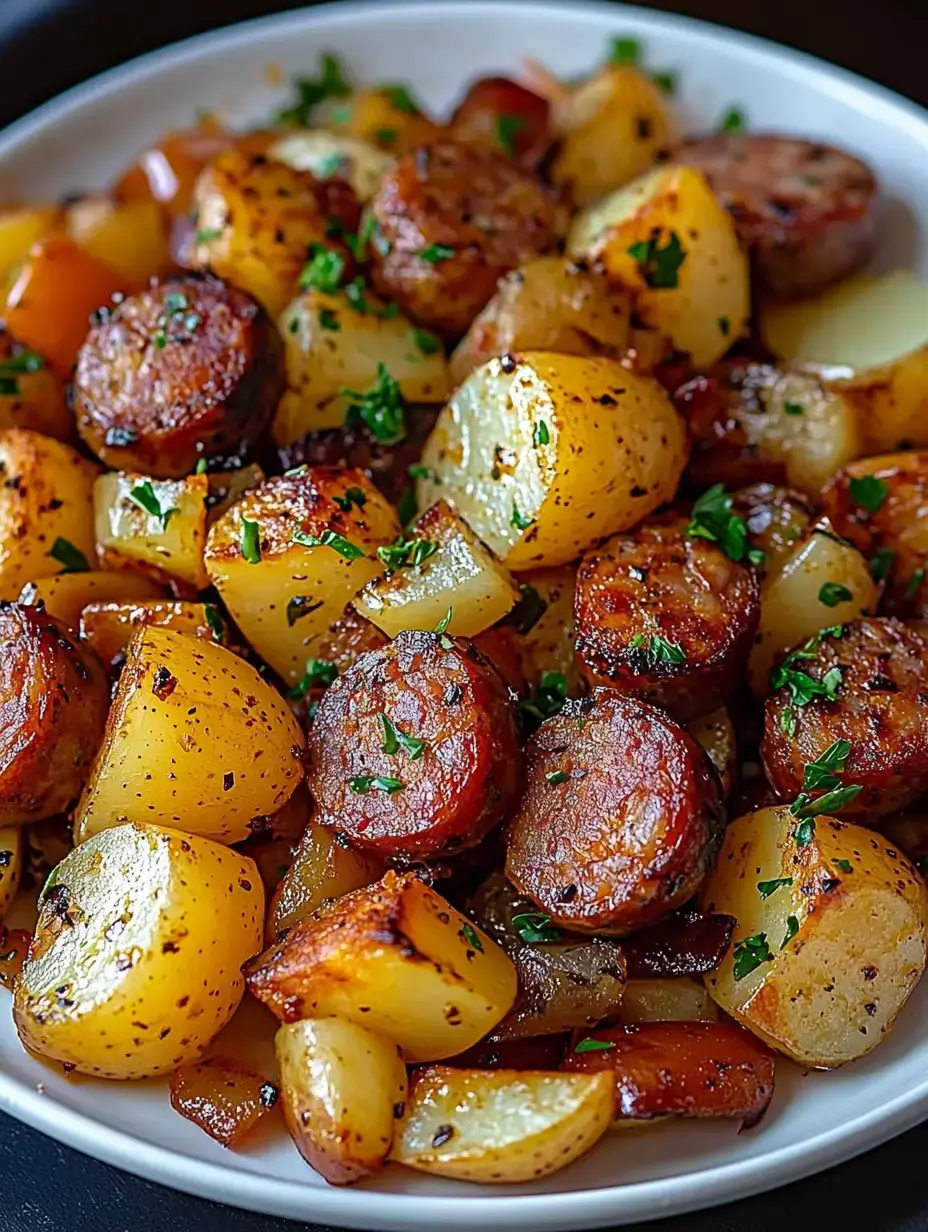 Crispy Potato & Smoked Sausage Skillet