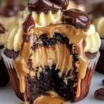 Gooey Peanut Butter Lava Cupcakes Recipe