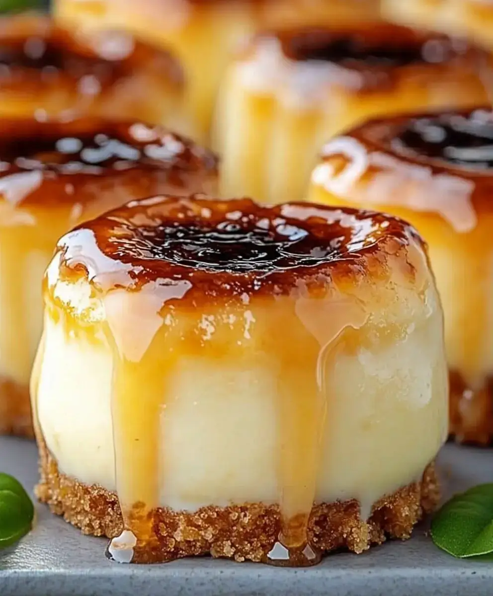 Irresistible Mini Crème Brûlée Cheesecakes