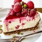 Raspberry Pistachio Cheesecake