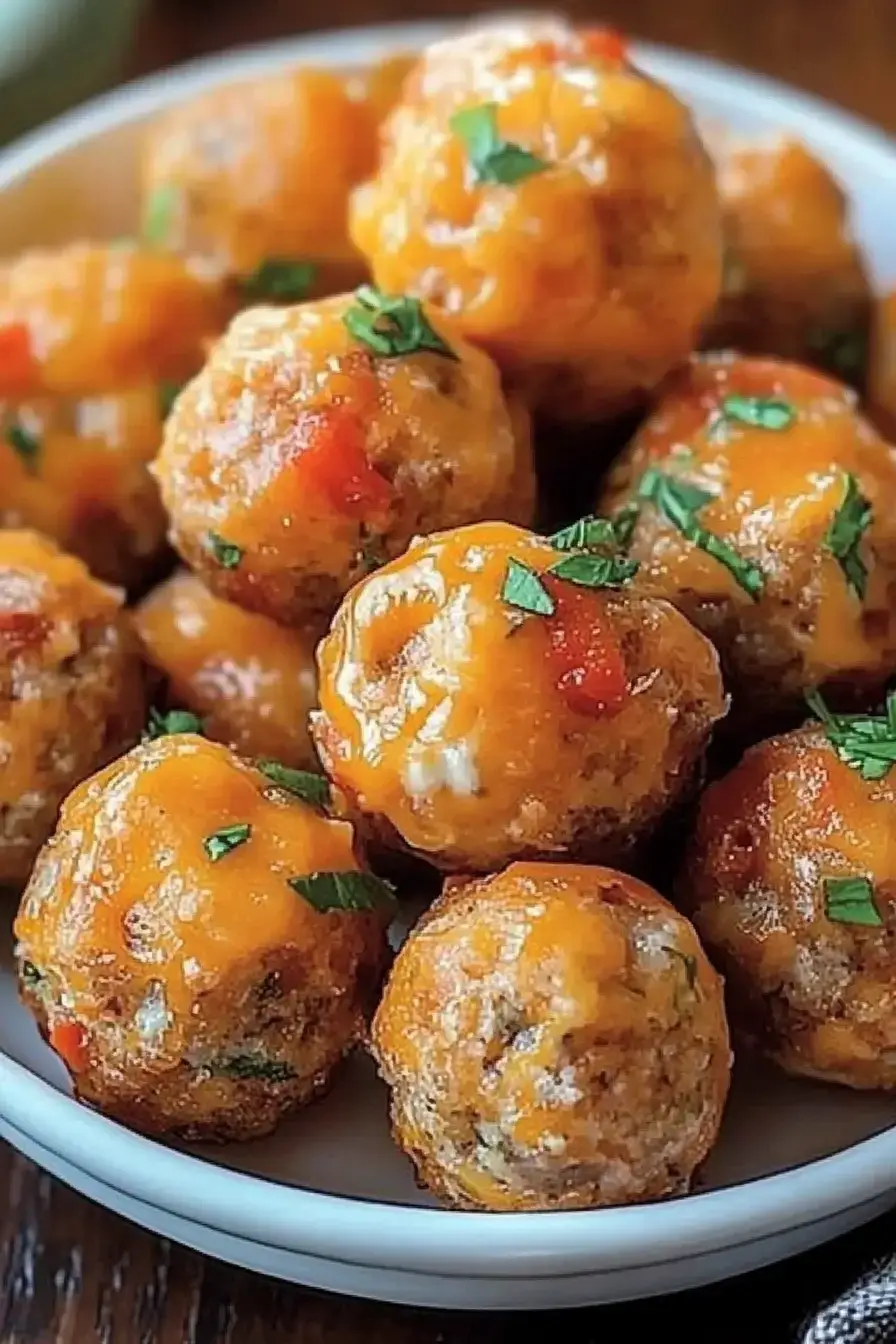 Rotel Cream Cheese Sausage Balls