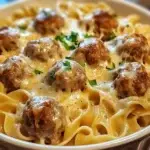 Swedish Meatball Noodle Bake