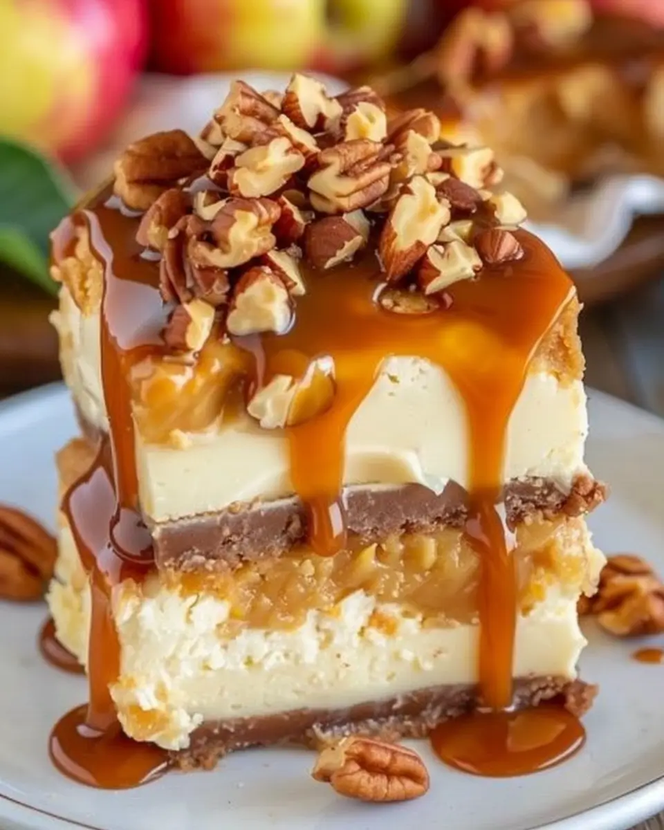 Step-by-Step Instructions for Caramel Apple Blondie Cheesecake Bars