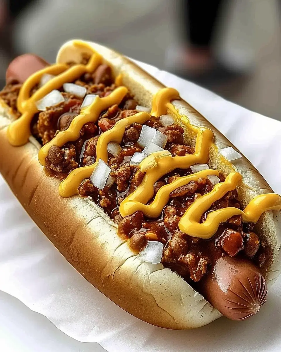 Chili Cheese Dog Sandwich