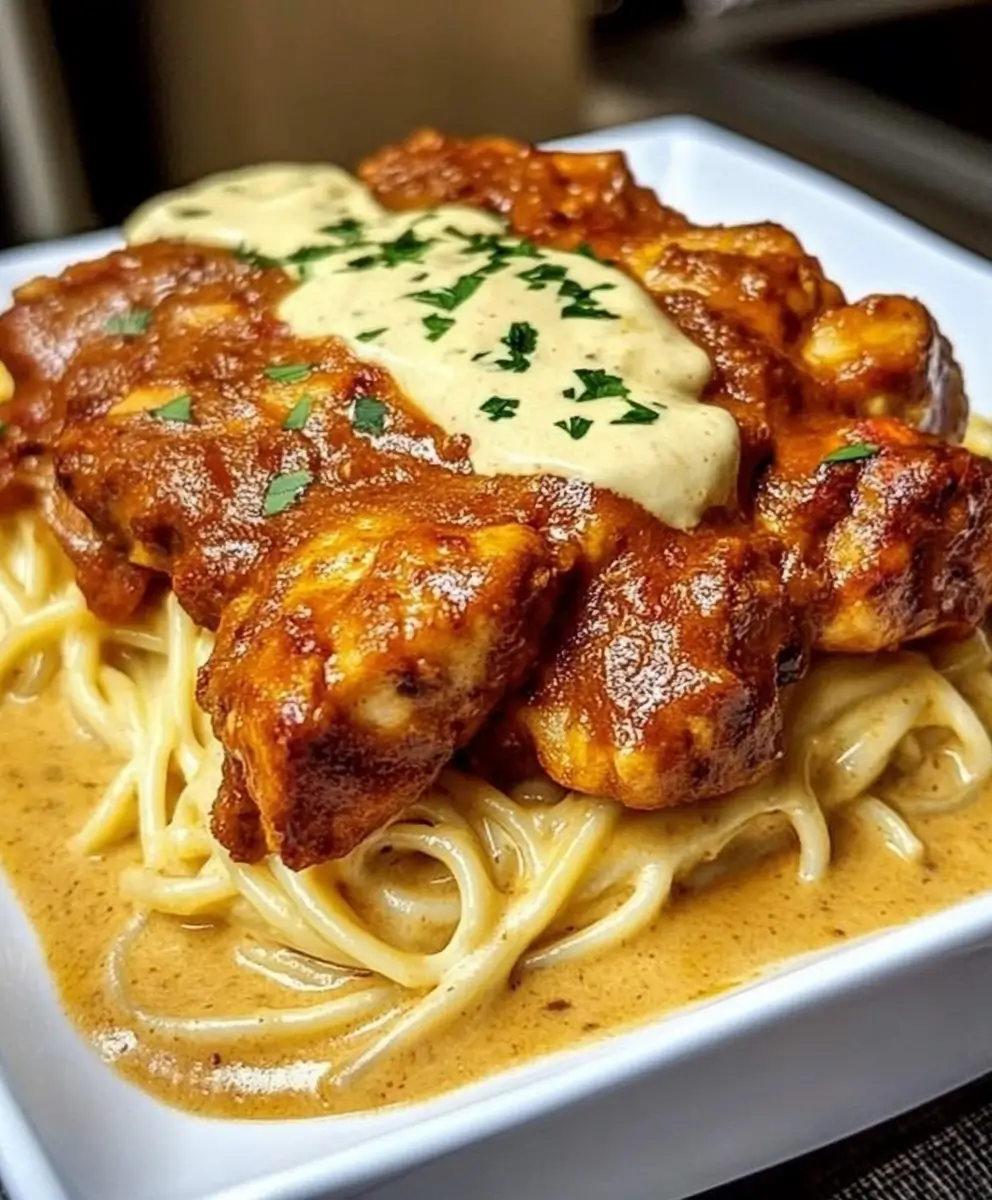 Creamy Butter Chicken Pasta recipe