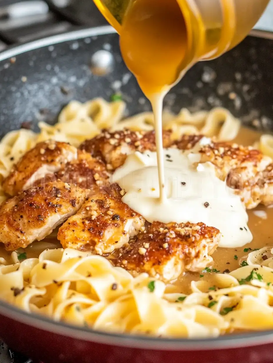 Creamy Peppercorn Chicken Pasta 