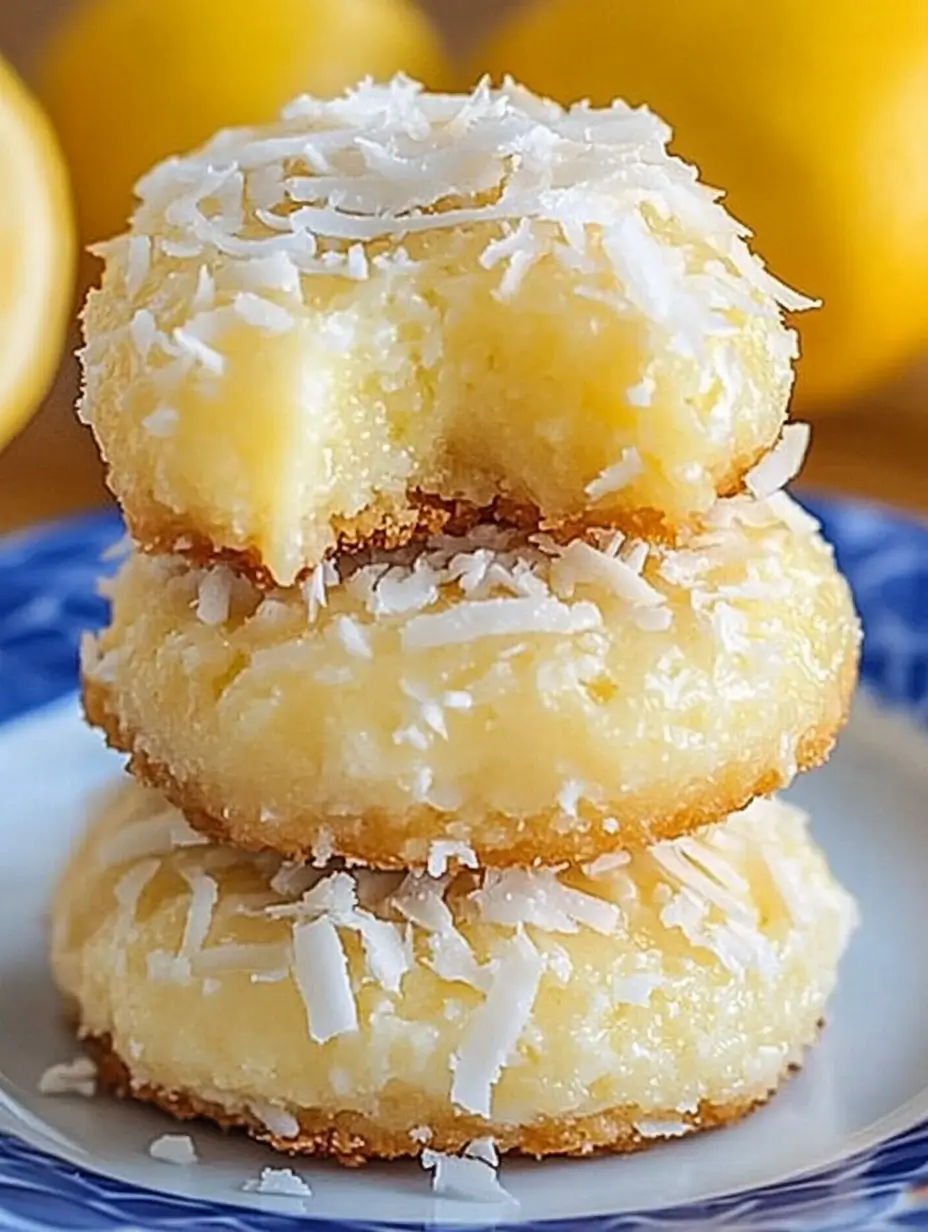 Lemon Coconut Cheesecake Cookies