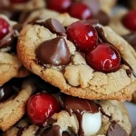 Maraschino Cherry Chocolate Chip Cookies