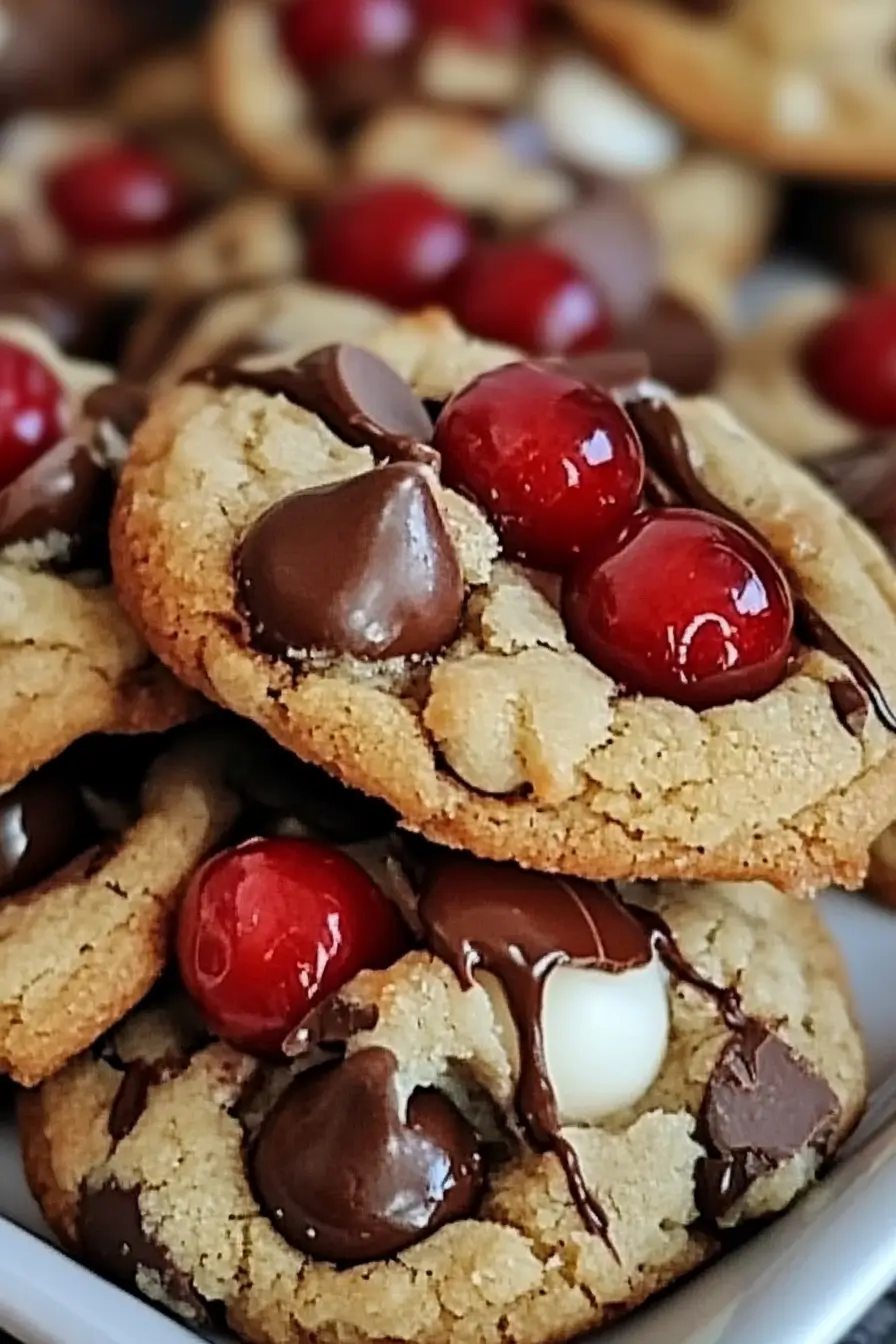 Maraschino Cherry Chocolate Chip Cookies