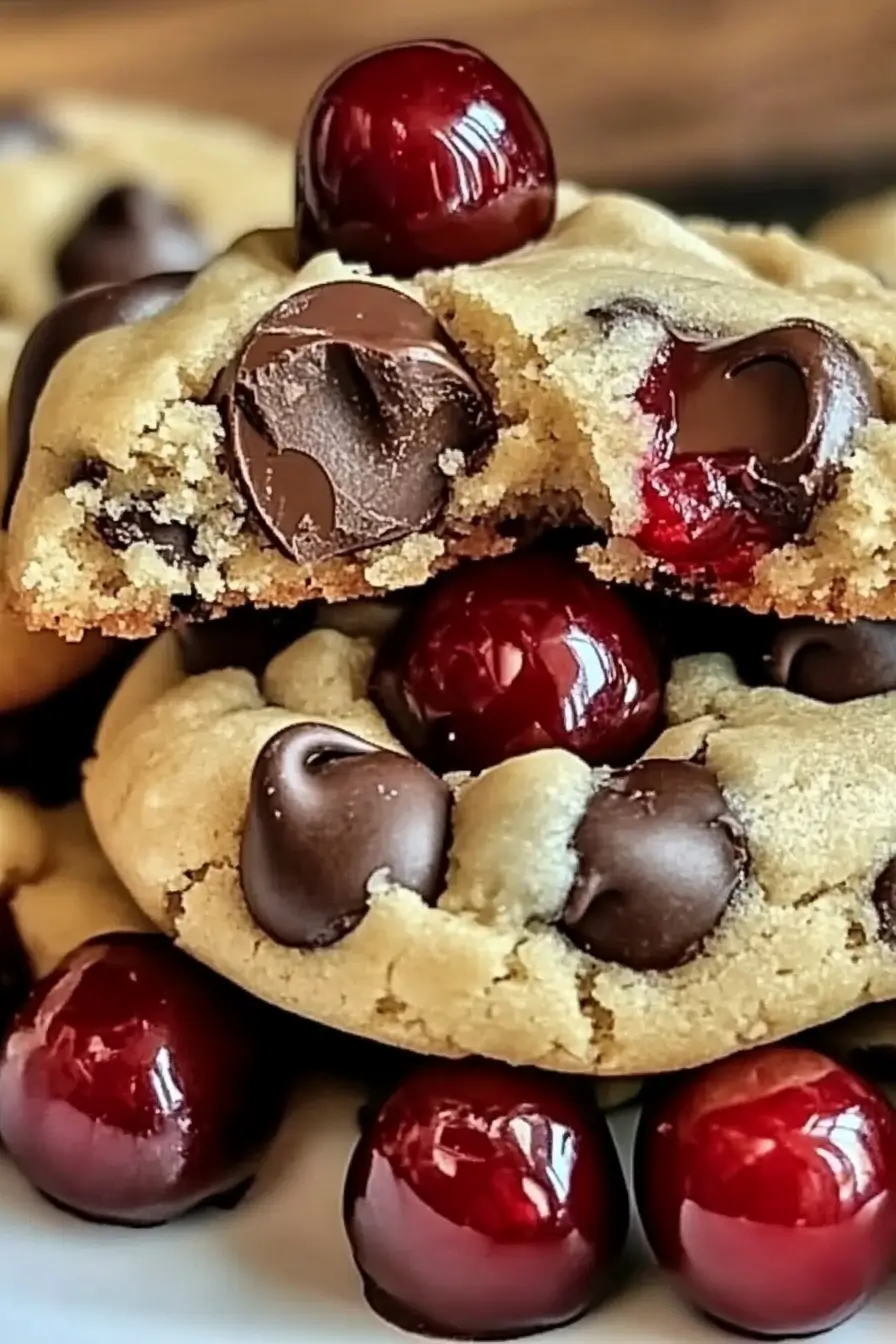 Ingredients for Maraschino Cherry Chocolate Chip Cookies