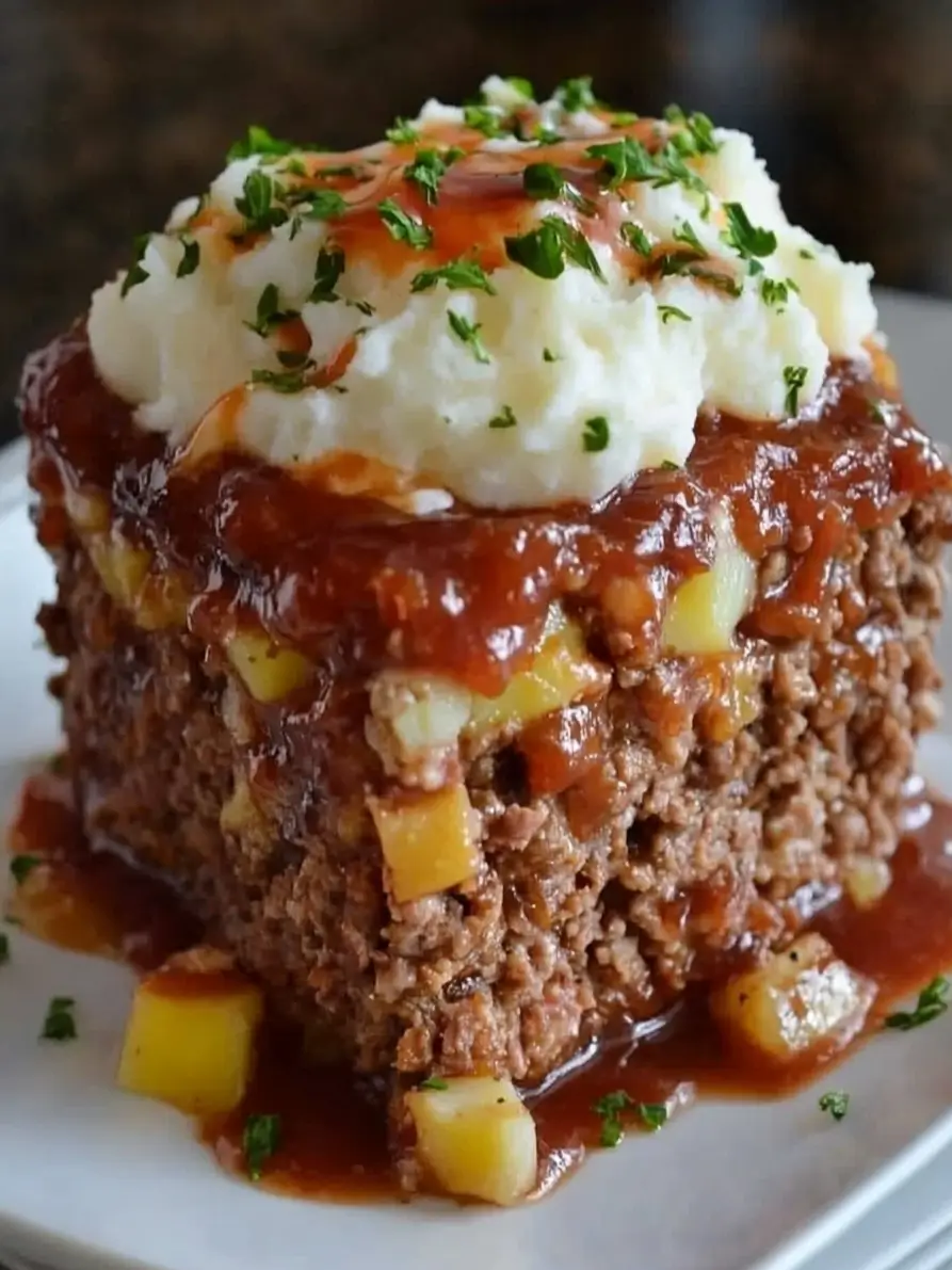 Meatloaf with Mashed Potatoes