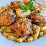 One Pan Chicken Thighs and Pasta