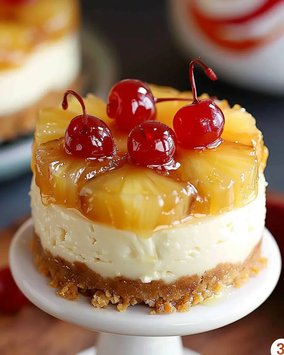 Pineapple Upside-Down Cheesecake recipe