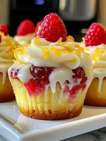 Raspberry Lemon Heaven Cupcakes 1