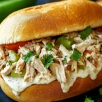 Slow Cooker Chicken Philly Sandwiches