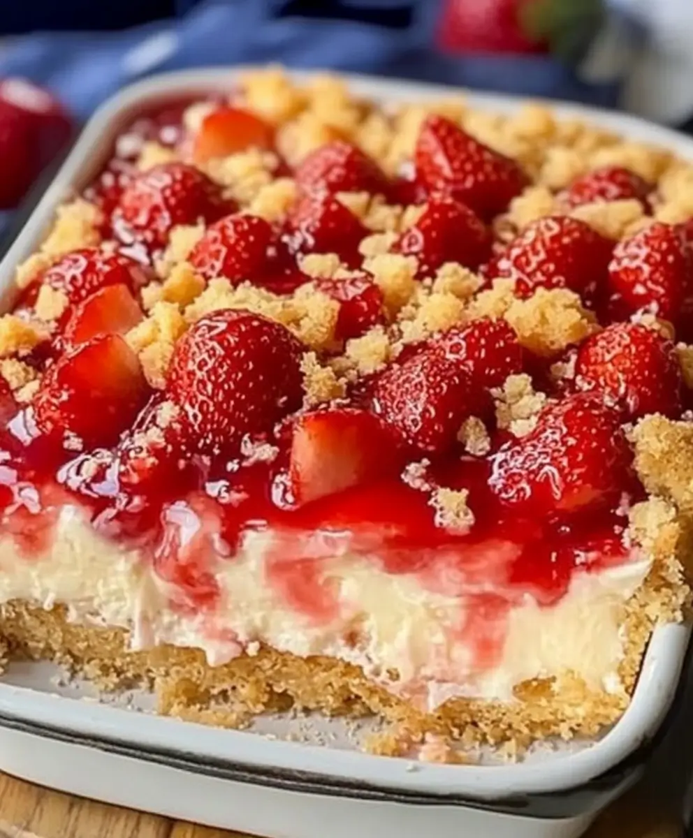 Strawberry Cheesecake Dump Cake recipe