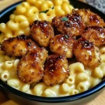 Sweet and Spicy Honey Pepper Chicken with Creamy Macaroni Cheese recipe