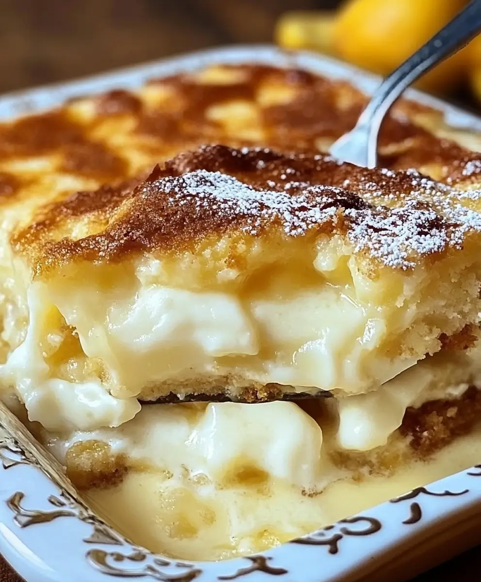 Lemon Cream Cheese Dump Cake recipe