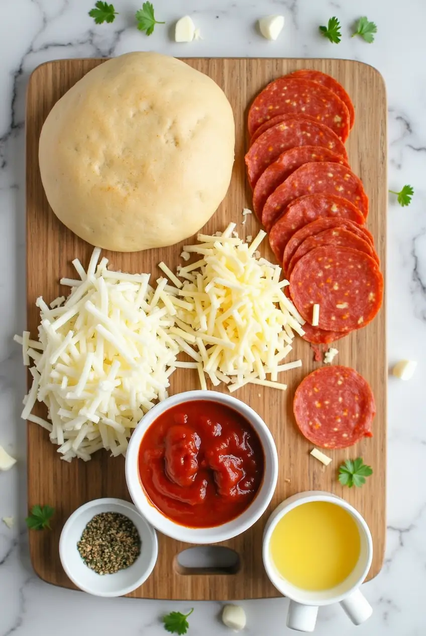 Pepperoni Pizza Bombs recipe