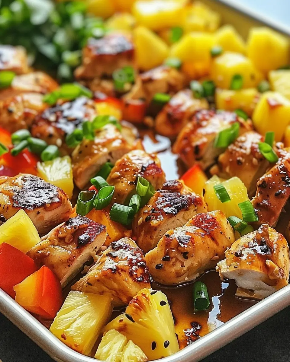 Hawaiian Chicken Sheet Pan Recipe A One-Pan Tropical Feast