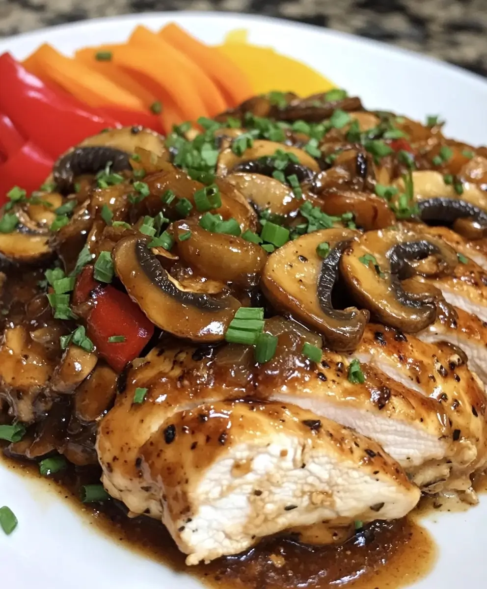 Black Pepper Chicken Stir Fry with Mushrooms