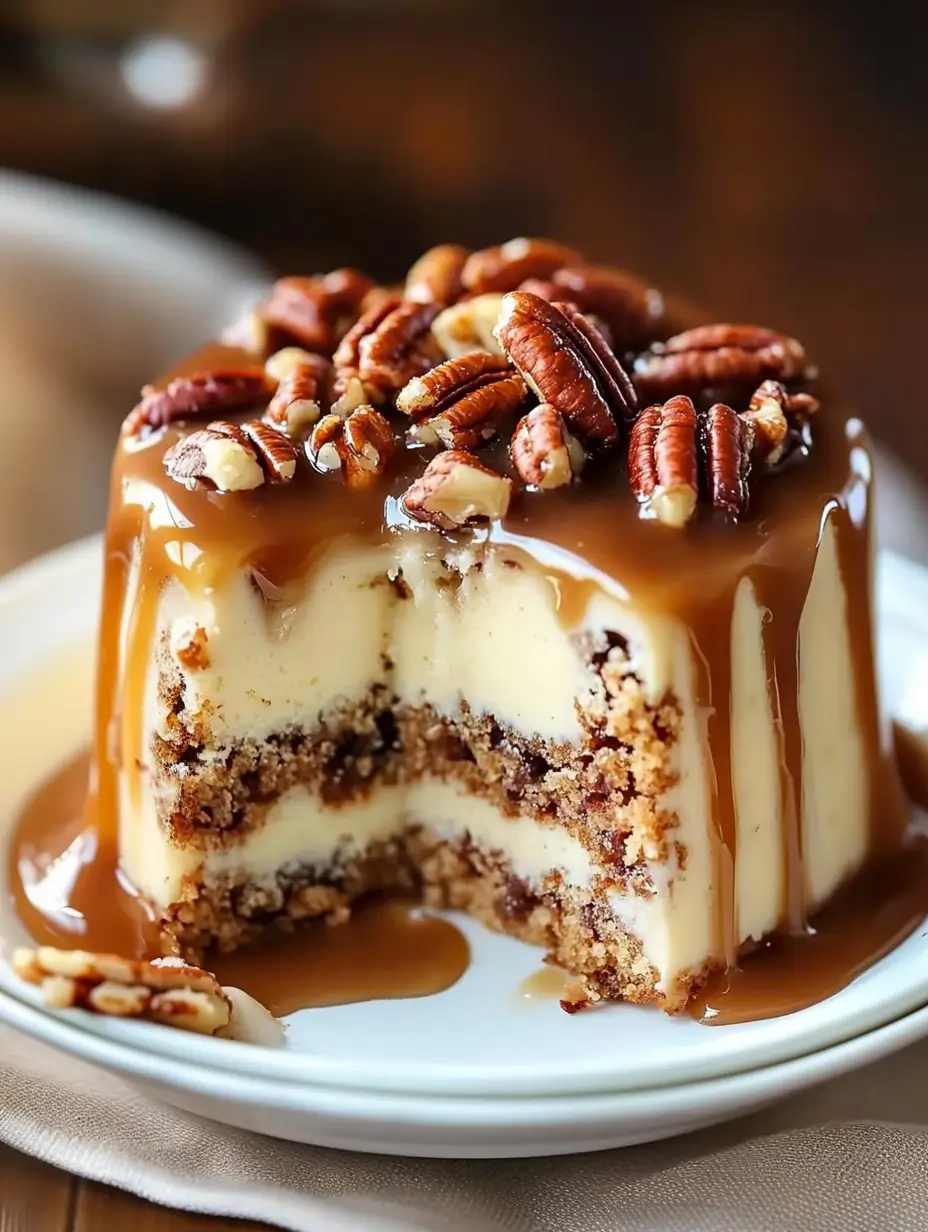 Butter Pecan Praline Poke Cake