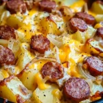 Cheesy Sausage and Hashbrown Casserole
