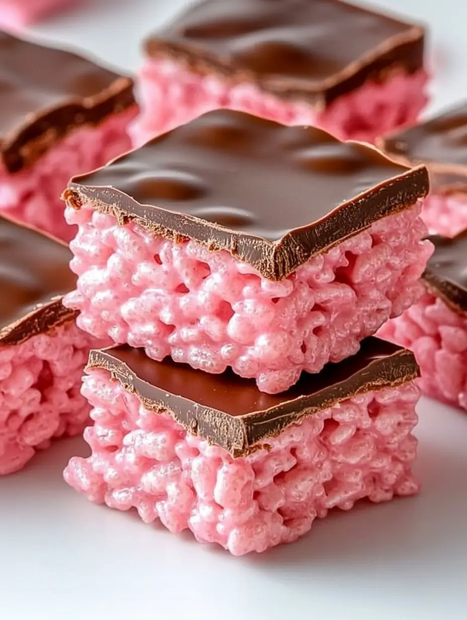 Chocolate Covered Cherry Rice Krispies Treats recipe