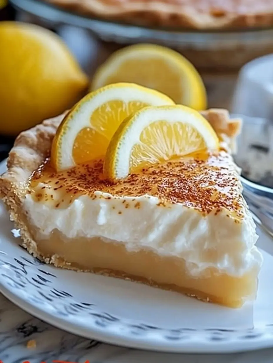 Impossible Lemon Pie Without Bisquick