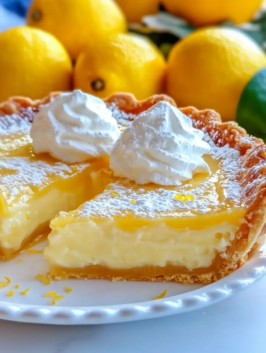 Old Fashioned Lemon Impossible Pie