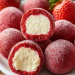 Strawberry Velvet Cheesecake Truffles Bites of Bliss recipe