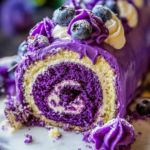 Purple Velvet Cake Roll