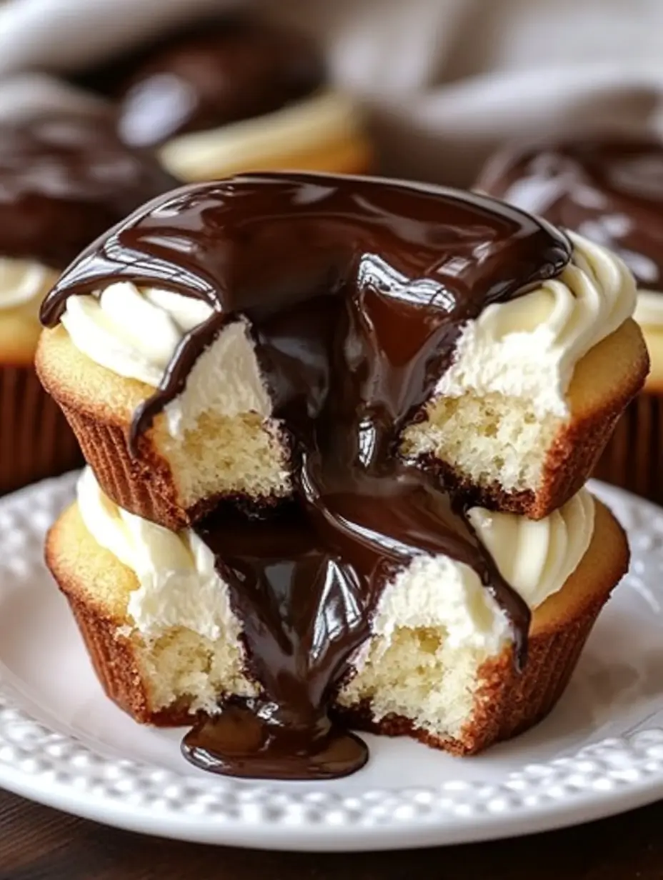 Boston Cream Pie Cupcakes