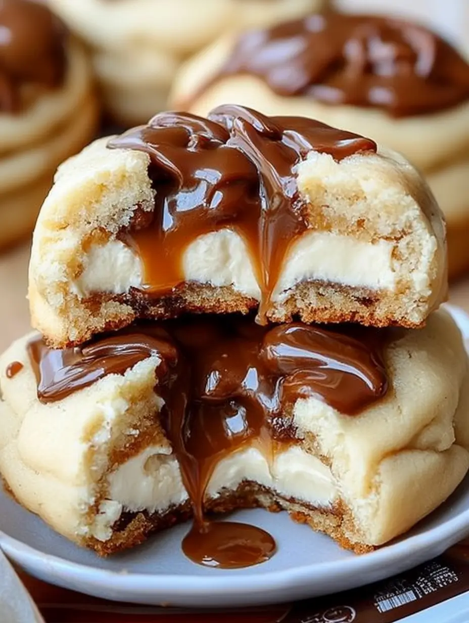 Caramel Cheesecake Cookies