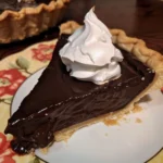 Old Fashioned Chocolate Pie with Golden Meringue
