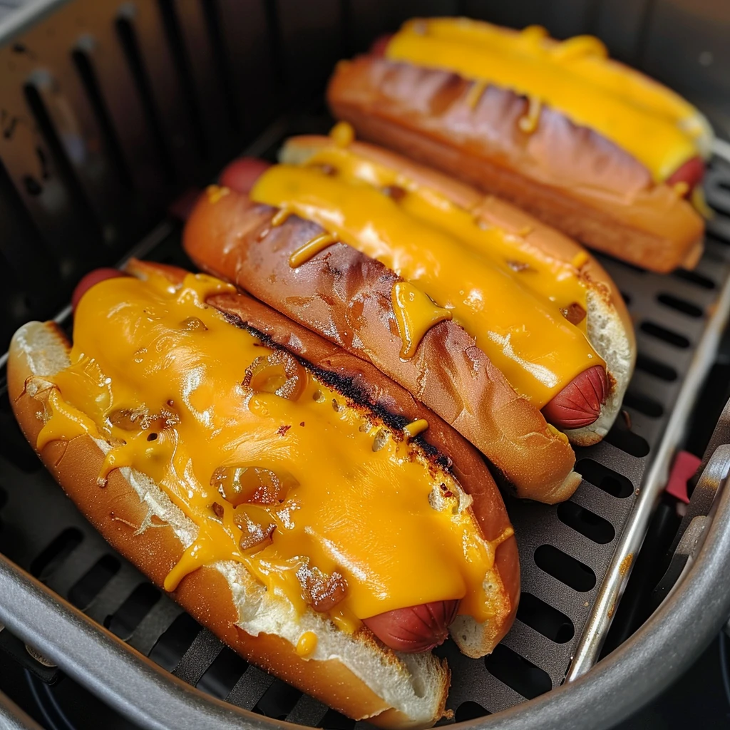 How to Make Air Fryer Grilled Cheese Hot Dogs