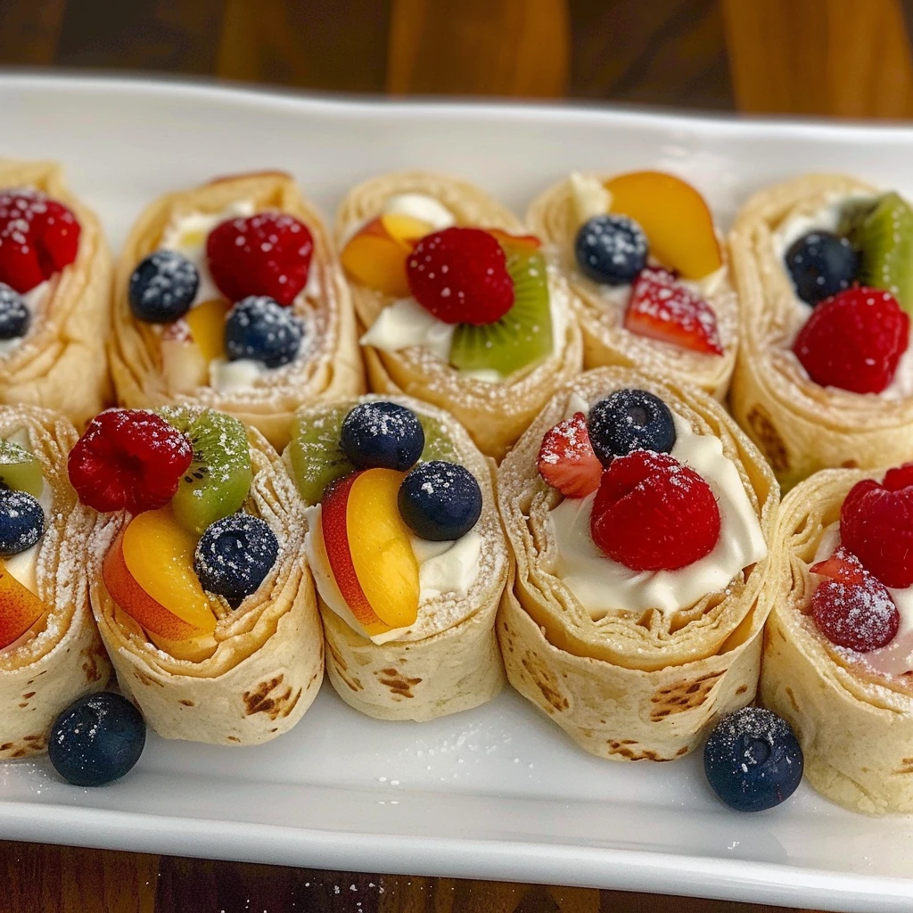 How to Make Cheesecake Fruit Salad Roll Ups