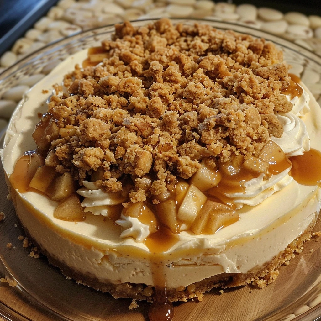 How to Make No bake Apple pie cheesecake