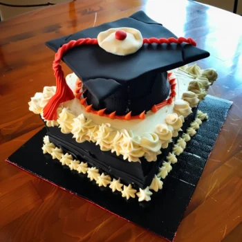 How to Make 3D Graduation Cap Cake