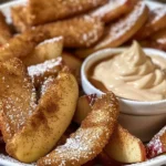 How to Make Air Fried Apple Wedges with Caramel Whipped Cream Dipping Sauce