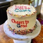 How to Make Cheers to the Grad Vanilla Cake