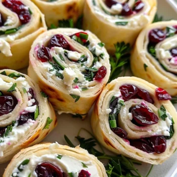 How to Make Cranberry Feta Pinwheels with Cream Cheese