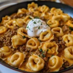 How to Make Creamy Beef Tortellini Skillet