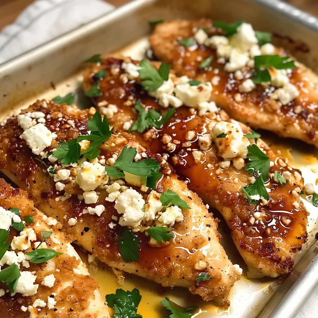 How to Make Crispy Hot Honey Feta Chicken