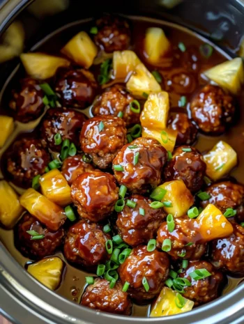 How to Make Crockpot Hawaiian Meatballs