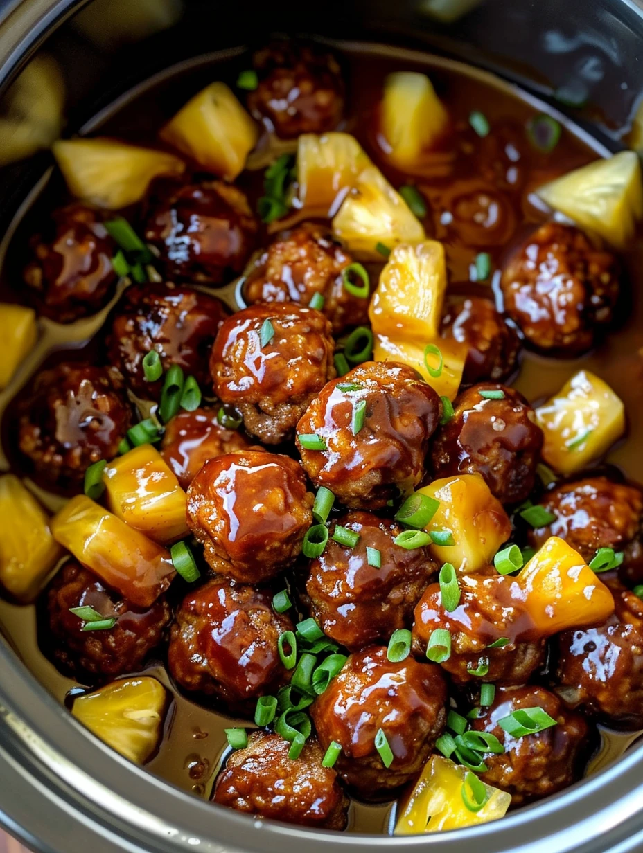How to Make Crockpot Hawaiian Meatballs
